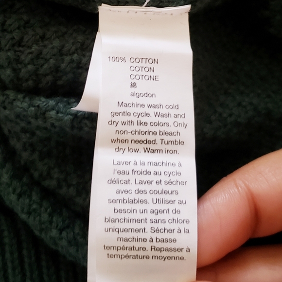 Gap Womens Green Cable Knit Crewneck Sweater NWT SIZE Small - Picture 5 of 5